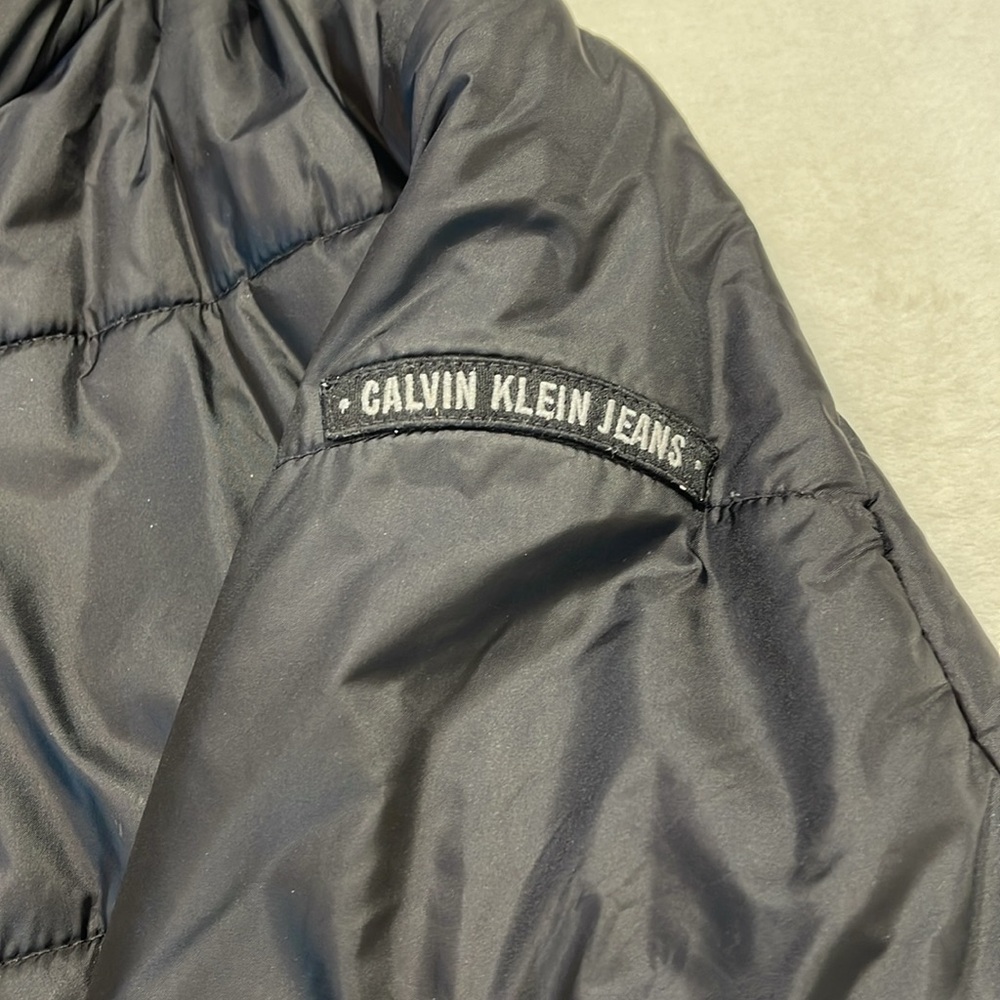 CALVIN KLEIN SIZE M Men's Black Puffer Jacket - Picture 6 of 8